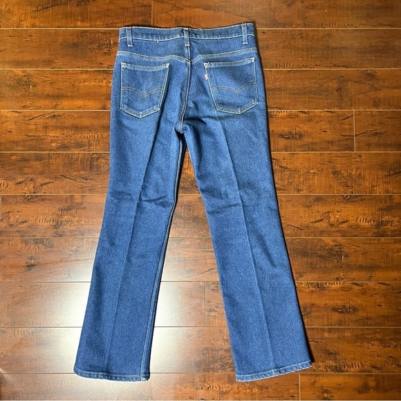 VINTAGE 1980s Levi’s Denim 517 Bootcut Jeans High Rise Vtg 80s Size 33 - Picture 4 of 12